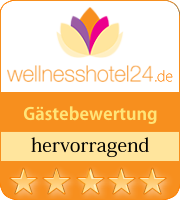 Das Siegel von Wellnesshotel24.de zeigt, dass der Böhmerwald mit "hervorragend" bewertet wurde